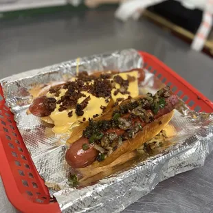 All beef jumbo hotdogs