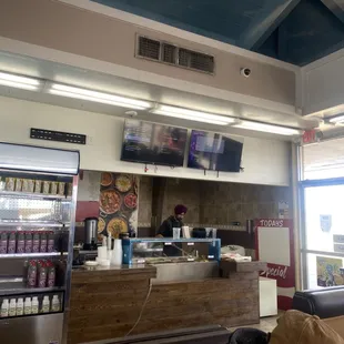 a man in a restaurant