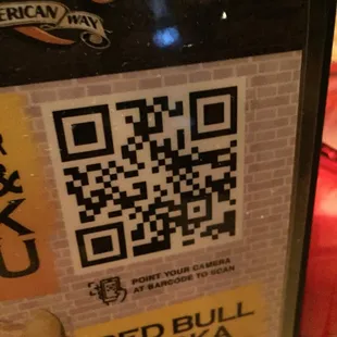 Scan for menu