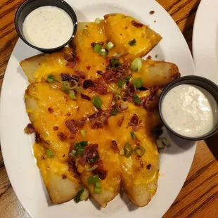 Potato skins done a bit differently...very filling...