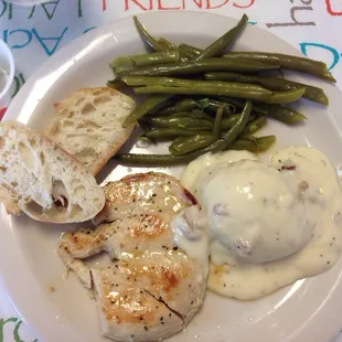 Fresh green beans, real potatoes and the most tender chicken breast all for $6.99!
