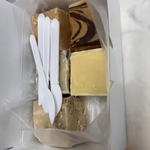 Fudge (Maple Walnut, Cookies &amp; Cream, Peanut Butter, Tiger Butter, Lemon Zest)