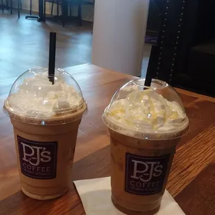 Honey cream brulee ice latte