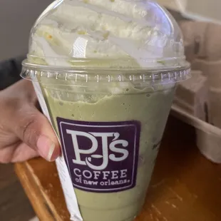 Matcha Velvet Ice w/ Almond Milk