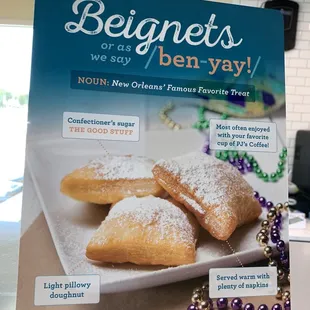a box of beignets