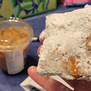 Beignet with my drink was delicious!