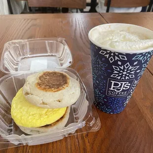 Turkey Sausage Breakfast Sandwich