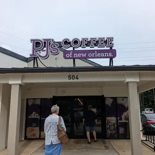 outside