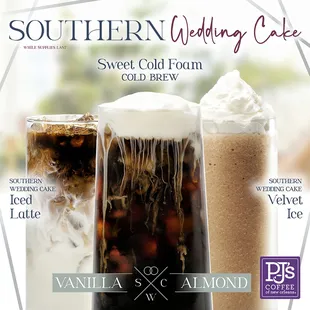 You all have been asking for it ALL YEAR and finally the Southern Wedding Cake drinks are back!