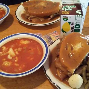 Thanks so very much to PJ's for providing free meals to Veterans for Veterans Day.  Roast Beef Sandwich,w/beans/potatoes &amp; Pasta Fagiole . .