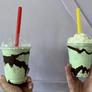 Our Milkshakes made with real ice cream