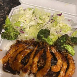 Broccoli not included with the plate I made some on side at home