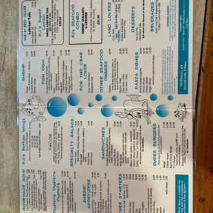 PJ&apos;s Indian rocks beach menu