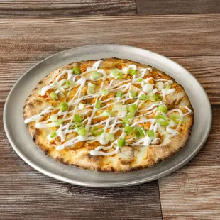 Roasted Chicken Thigh, Buffalo Sauce, Ranch, Green Onions