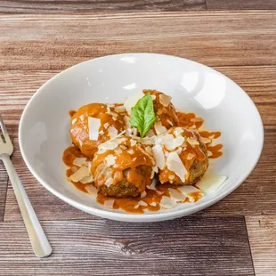 Meatball Appetizer: Beef Meatballs, Housemade Marinara, Parmesan
