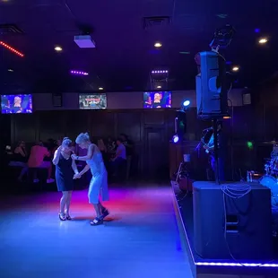 two people dancing