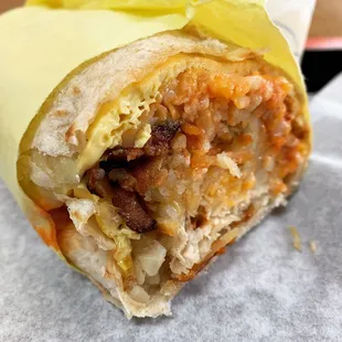And if you want to talk for hours, Just go ahead now  Sausage &amp; Bacon Burrito from #PKBurgers