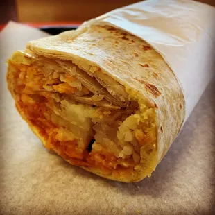 Like a heartbeat drives you mad  Sausage Breakfast Burrito from #PKBurgers
