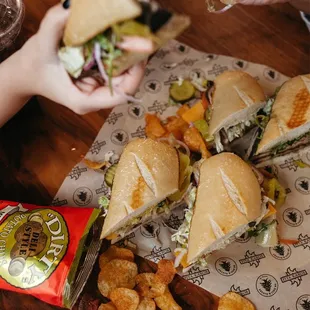 Eggplant Sandwich &amp; The Go-To with Chicken Shawarma