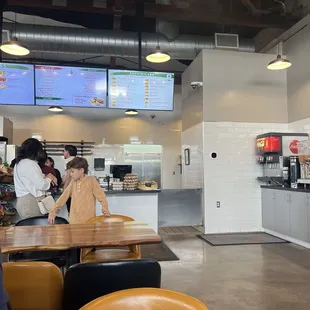 Order counter and some seating