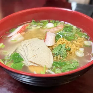 Shrimp &amp; Pork Egg Noodles $8.95