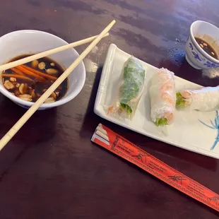 Spring rolls fresh yummy
