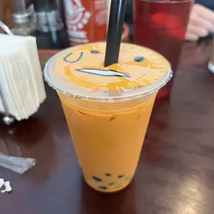 Thai Tea with Boba