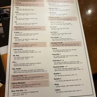 Great roll selection