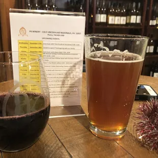 They offer beer on tap, Rusty Gold (local) Canonsburg, PA