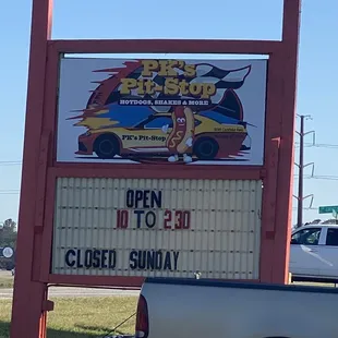 Outside sign
