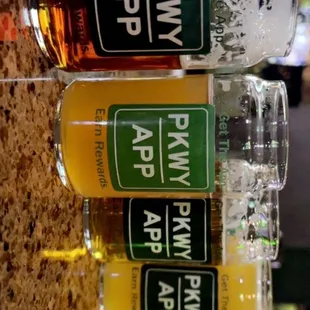 Local beer flight