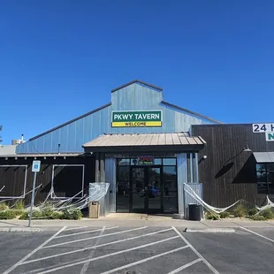 the front of the restaurant