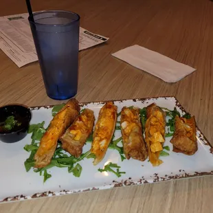 Buffalo Chicken Egg Rolls