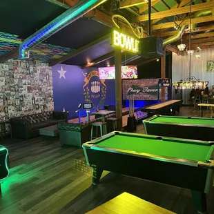 Pool table area