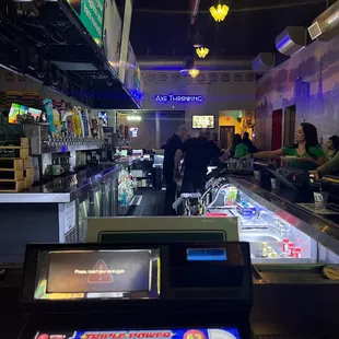 a bar with a lot of people