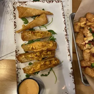 Buffalo Chicken Egg Rolls
