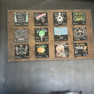 A few in house beer options