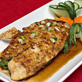 Tilapia in the Garlic Sauce