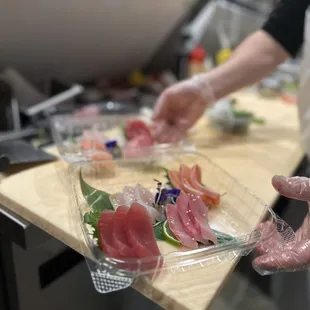 Sushi comes in daily imported from Japan. Omakase delivery.