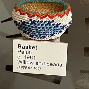 Paiute Basket- 1961, beautiful colors