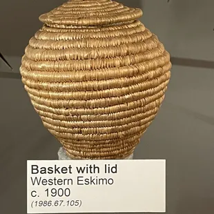 Basket with Lid, Western Eskimo 1900