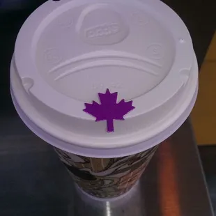 Cute touch to my white chocolate mocha