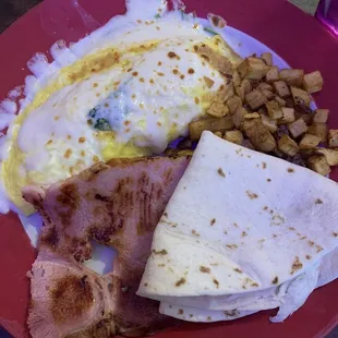 Creamed Spinach Omelet