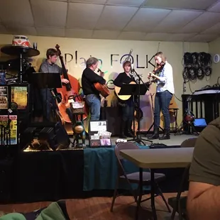 a group of musicians on stage