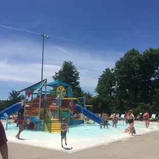 Super cool community pool. $9 per person for a day pass. Has a nice big slide, mini water park attractions, etc.