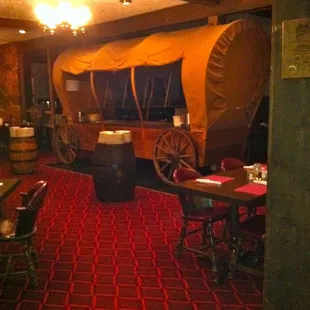 Covered wagon salad bar of course