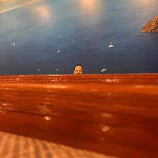 a view of the ocean from a restaurant