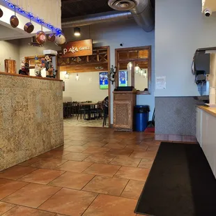 Inside (big tv in the back)