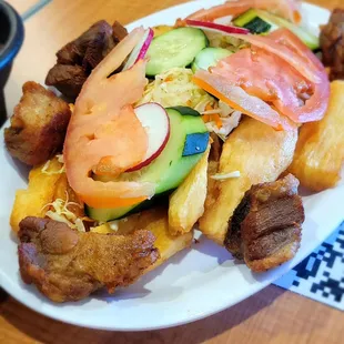 a plate of food