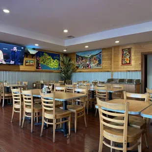Inside the restaurant